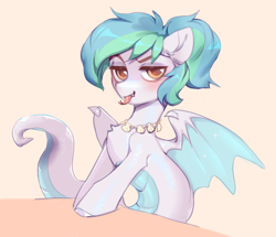 Size: 2200x1892 | Tagged: safe, artist:vensual99, imported from derpibooru, oc, oc only, oc:biru, bat pony, lamia, original species, pony, snake, bat wings, looking at you, solo, wings