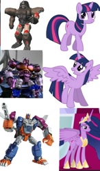 Size: 544x934 | Tagged: safe, imported from derpibooru, twilight sparkle, alicorn, the last problem, beast wars, comparison, older, older twilight, optimus primal, princess twilight 2.0, transformers, twilight sparkle (alicorn)