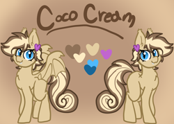 Size: 2394x1715 | Tagged: safe, artist:nootaz, imported from derpibooru, oc, oc:coco cream, reference sheet