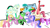 Size: 2080x1180 | Tagged: safe, artist:azgchip, imported from derpibooru, berry punch, daisy, flower wishes, lily valley, rainbowshine, roseluck, sea swirl, spring melody, sprinkle medley, vapor trail, oc, oc:anonstallion, earth pony, pegasus, pony, unicorn, :o, alarm, alcohol, anon pony, apron, baking tray, barrel, clapping, clothes, comic sans, cookie, cutie mark, digital art, eyes closed, female, flower, flying, folded wings, food, guitar, male, mare, mouth hold, musical instrument, neck nuzzle, nuzzling, open mouth, portal, pushing, red button, rose, scrunchy face, simple background, sitting, sitting on tail, smiling, spread wings, stallion, standing, surrounded by mares, walking, white background, wine, wings