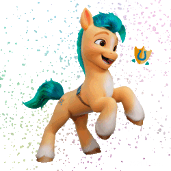 Size: 500x500 | Tagged: safe, imported from derpibooru, hitch trailblazer, earth pony, pony, animated, cutie mark, g5, gif, lottie.london, male, official, simple background, solo, stallion, transparent background