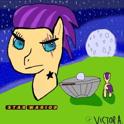 Size: 1000x1000 | Tagged: safe, artist:thedickgolf, imported from derpibooru, oc, oc:star warrior, pegasus, pony, 1000 hours in ms paint