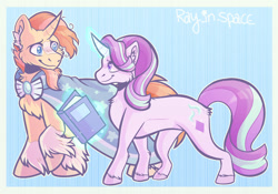 Size: 1280x897 | Tagged: safe, artist:rayinspace, imported from derpibooru, starlight glimmer, sunburst, pony, unicorn, book, female, male, shipping, starburst, straight