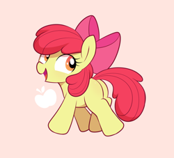 Size: 2200x2000 | Tagged: safe, artist:shinodage, imported from ponybooru, apple bloom, earth pony, adorabloom, cute, female, filly, looking back, solo