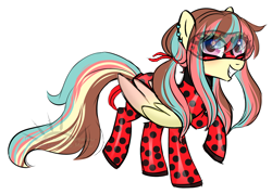 Size: 1762x1260 | Tagged: safe, artist:nekomellow, imported from derpibooru, oc, oc only, oc:rose thorne, insect, ladybug, pony, simple background, solo, transparent background
