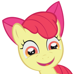 Size: 6000x6000 | Tagged: safe, artist:tollaner, imported from derpibooru, apple bloom, earth pony, pony, bust, faic, female, filly, portrait, simple background, smiling, solo, transparent background, vector