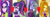 Size: 4944x1727 | Tagged: safe, edit, edited screencap, imported from derpibooru, screencap, adagio dazzle, aria blaze, sci-twi, sonata dusk, twilight sparkle, best trends forever, equestria girls, equestria girls series, find the magic, rainbow rocks, sunset's backstage pass!, spoiler:eqg series (season 2), adagilight, female, lesbian, polyamory, sci-twinata, shipping, shipping domino, sparkleblaze, the dazzlings, twinata