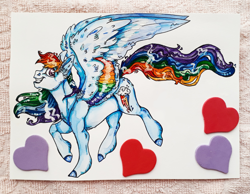 Size: 2805x2172 | Tagged: safe, artist:skior, imported from derpibooru, rainbow dash, pony, high res, solo, traditional art