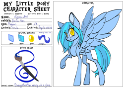 Size: 5000x3536 | Tagged: safe, artist:donnie-moon, imported from derpibooru, oc, oc only, pegasus, pony, female, mare, paintbrush, pegasus oc, raised hoof, reference sheet, solo, wings