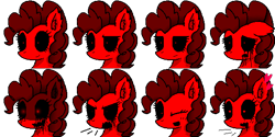 Size: 576x288 | Tagged: safe, artist:exemxetheexe, imported from derpibooru, pinkie pie, earth pony, pony, luna game, angry, creepy, game, rpg, rpg maker, rpg maker mv, sad, zalgo, zalgo pie