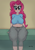 Size: 2428x3504 | Tagged: safe, artist:ewrrfb, imported from derpibooru, pinkie pie, human, equestria girls, :3, bed, belly button, big breasts, blue eyes, blushing, breasts, busty pinkie pie, casual, clothes, dim, high res, human coloration, humanized, looking at you, midriff, pants, pink hair, sitting, smiling, smiling at you, solo, sweatpants, thighs, thunder thighs