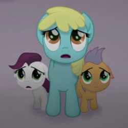 Size: 720x720 | Tagged: safe, imported from derpibooru, screencap, pony, my little pony: the movie, female, foal, mare, worried