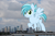 Size: 2102x1398 | Tagged: safe, artist:cheezedoodle96, artist:thegiantponyfan, edit, imported from derpibooru, rainy day, pegasus, pony, female, florida, giant pegasus, giant pony, giantess, highrise ponies, irl, macro, mare, mega giant, miami, photo, ponies in real life