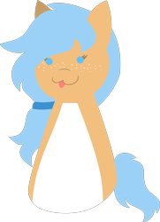 Size: 2834x3925 | Tagged: safe, artist:samsailz, imported from derpibooru, oc, earth pony, pony, :p, commission, cute, high res, lineless, tongue out, uwu, ych result, your character here