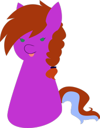 Size: 3036x3889 | Tagged: safe, artist:samsailz, imported from derpibooru, pony, :p, braid, commission, cute, high res, lineless, tongue out, uwu, ych result, your character here