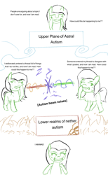 Size: 1668x2707 | Tagged: safe, imported from derpibooru, oc, oc:filly anon, argument, autism, female, filly, heaven, hell, lineart