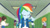 Size: 3410x1920 | Tagged: safe, imported from derpibooru, screencap, blueberry cake, curly winds, heath burns, indigo wreath, rainbow dash, scribble dee, some blue guy, wiz kid, equestria girls, equestria girls series, run to break free, spoiler:eqg series (season 2), :o, backpack, clothes, cutie mark, cutie mark on clothes, eyes closed, female, geode of super speed, hallway, hoodie, jewelry, lockers, magical geodes, male, necklace, open mouth