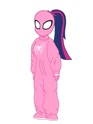 Size: 1500x2000 | Tagged: safe, artist:alvaxerox, imported from derpibooru, sci-twi, twilight sparkle, equestria girls, simple background, solo, spider-man, transparent background