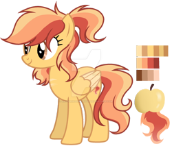 Size: 1280x1090 | Tagged: safe, artist:dayspringsentryyt, imported from derpibooru, oc, oc only, oc:sky blaze, pegasus, pony, base used, cutie mark, deviantart watermark, female, magical lesbian spawn, mare, obtrusive watermark, offspring, parent:applejack, parent:rainbow dash, parents:appledash, pegasus oc, reference sheet, simple background, solo, transparent background, watermark, wings