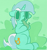 Size: 1859x1991 | Tagged: safe, artist:llametsul, imported from derpibooru, lyra heartstrings, pony, unicorn, bong, cutie mark, dilated pupils, drugs, female, green background, high, limited palette, mare, marijuana, simple background, sitting, smoke, solo