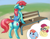 Size: 1959x1512 | Tagged: safe, artist:shaliwolf, imported from derpibooru, posey shy, windy whistles, oc, oc:gentle breeze, pegasus, pony, background, bench, blushing, butt, clothes, commissioner:bigonionbean, cutie mark, female, flank, fusion, fusion:gentle breeze, glasses, mare, one-piece swimsuit, plot, sunscreen, swimsuit, wings, writer:bigonionbean