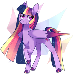 Size: 2012x2032 | Tagged: safe, artist:catbun-yt, imported from derpibooru, twilight sparkle, alicorn, pony, cloven hooves, colored wings, cute, female, gradient wings, high res, mare, redesign, simple background, solo, transparent background, twiabetes, twilight sparkle (alicorn), ultimate twilight, wings