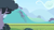 Size: 1280x720 | Tagged: safe, imported from derpibooru, screencap, flight to the finish, season 4, background, bush, cloud, hill, mountain, no pony, railroad, scenery, scenic ponyville, sky, tree