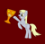 Size: 2280x2224 | Tagged: safe, artist:librarylonging, imported from derpibooru, derpy hooves, pegasus, pony, 4chan cup, bipedal, female, high res, open mouth, red background, simple background, solo, trophy, wingless