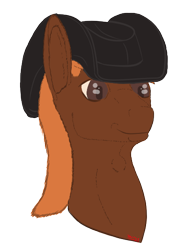 Size: 404x536 | Tagged: safe, artist:moonlight grimoire, imported from derpibooru, oc, oc only, oc:calamity, pegasus, fallout equestria, hat, male