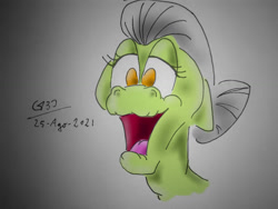 Size: 1024x768 | Tagged: safe, artist:gafelpoez, imported from derpibooru, granny smith, pony, bust, solo