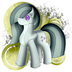 Size: 1330x1330 | Tagged: safe, artist:thebenalpha, imported from derpibooru, marble pie, earth pony, pony, button eyes, female, mare, plushie, plushification, simple background, solo, transparent background