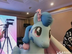 Size: 720x540 | Tagged: safe, imported from derpibooru, oc, oc:lyre wave, china, inflatable toy, irl, photo, qingdao brony festival