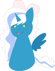 Size: 3306x4277 | Tagged: safe, artist:sailzvoilez, artist:samsailz, imported from derpibooru, oc, oc:fleurbelle, alicorn, pony, :p, adorabelle, alicorn oc, bow, commission, cute, female, hair bow, horn, lineless, mare, ocbetes, simple background, tongue out, transparent background, wings, ych result, your character here