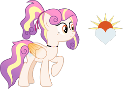 Size: 1997x1451 | Tagged: safe, artist:littlejurnalina, imported from derpibooru, oc, oc only, pegasus, pony, female, folded wings, mare, ponytail, raised hoof, reference sheet, simple background, smiling, solo, transparent background, wings