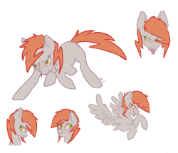 Size: 1008x867 | Tagged: safe, artist:dashleigh, imported from derpibooru, oc, oc:daredevil, pegasus, pony, bust, female, mare, pegasus oc, simple background, smiling, white background, wings