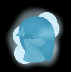 Size: 2552x2568 | Tagged: safe, artist:aonairfaol, imported from derpibooru, oc, oc only, earth pony, pony, abstract background, bust, crying, earth pony oc, floppy ears, high res, solo