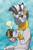 Size: 788x1182 | Tagged: safe, artist:inuhoshi-to-darkpen, imported from derpibooru, zecora, pony, zebra, bracelet, cup, ear fluff, ear piercing, earring, female, fluffy, hoof hold, jewelry, lidded eyes, mare, neck rings, piercing, quadrupedal, sitting, solo