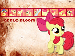 Size: 1032x774 | Tagged: safe, artist:phasingirl, imported from derpibooru, apple bloom, earth pony, pony, animal costume, bunny costume, clothes, costume, female, filly, halo, helmet, solo, wallpaper