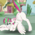 Size: 768x768 | Tagged: safe, artist:valkiria, imported from derpibooru, blossomforth, pegasus, pony, :t, adoraforth, animated, blinking, cute, derp, face down ass up, female, frame by frame, gif, jack-o challenge, jacko challenge, mare, meme, solo, tail wag