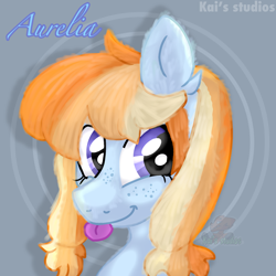 Size: 2000x2000 | Tagged: safe, artist:kaifurry, derpibooru exclusive, imported from derpibooru, oc, oc only, oc:aurelia coe, earth pony, pony, :p, bust, cute, fanart, female, fluffy, fur, fuzz, happy, high res, looking at you, mare, ocbetes, shiny, simple, solo, tongue out