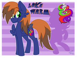 Size: 1280x966 | Tagged: safe, artist:ladylullabystar, artist:lukewarmluke, imported from derpibooru, oc, oc only, oc:luke warm, pegasus, pony, male, solo, stallion