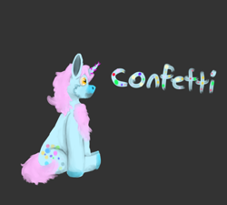 Size: 1000x900 | Tagged: safe, artist:toondamien, imported from derpibooru, oc, oc:confetti, unicorn, horn, lineless, unicorn oc