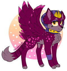 Size: 1658x1744 | Tagged: safe, artist:moccabliss, imported from derpibooru, sphinx (character), sphinx, alternate design, egyptian, egyptian headdress, solo