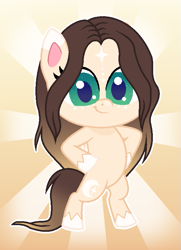 Size: 547x755 | Tagged: safe, artist:cindydreamlight, artist:cindystarlight, artist:pigeorgien, imported from derpibooru, oc, oc only, oc:cindy, pegasus, pony, my little pony: pony life, bipedal, female, g4.5, looking at you, mare, pony life, pony life accurate, show accurate, solo