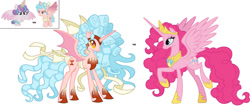 Size: 1024x433 | Tagged: safe, artist:twidashfan1234, idw, imported from derpibooru, cozy glow, pinkie pie, princess flurry heart, alicorn, pony, the ending of the end, spoiler:comic57, alicornified, chaos pinkie, cozycorn, crown, cutie mark, giant demon alicorn cozy glow, hoof shoes, idw showified, jewelry, peytral, pinkiecorn, princess of chaos, princess pinkie pie, race swap, regalia, xk-class end-of-the-world scenario