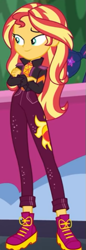 Size: 203x588 | Tagged: safe, imported from derpibooru, screencap, sci-twi, sunset shimmer, twilight sparkle, equestria girls, equestria girls series, sunset's backstage pass!, spoiler:eqg series (season 2), cropped