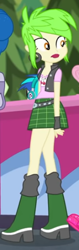 Size: 176x555 | Tagged: safe, imported from derpibooru, screencap, cherry crash, dj pon-3, fluttershy, vinyl scratch, equestria girls, equestria girls series, sunset's backstage pass!, spoiler:eqg series (season 2), clothes, cropped, female, miniskirt, plaid skirt, skirt