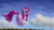 Size: 4000x2250 | Tagged: safe, artist:flusanix, imported from derpibooru, pinkie pie, earth pony, pony, balloonbutt, butt, cloud, female, grass, mare, pinkamena diane pie, plot, sky, solo