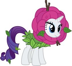 Size: 3269x3000 | Tagged: safe, artist:cloudy glow, artist:cloudyglow, imported from derpibooru, rarity, pony, unicorn, forever filly, clothes, costume, female, flower costume, high res, mare, simple background, solo, transparent background, vector