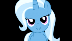 Size: 1280x720 | Tagged: safe, imported from derpibooru, trixie, animated, bedroom eyes, fifteen.ai, looking at you, solo, webm